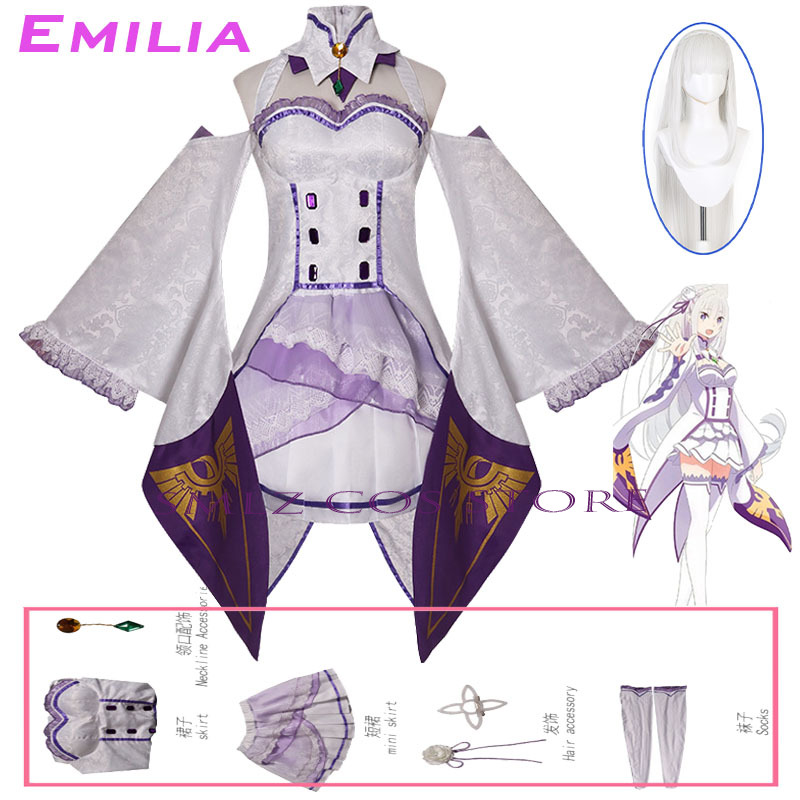 Anime Cosplay Live - Emilia Cosplay Anime Re Zero Kara