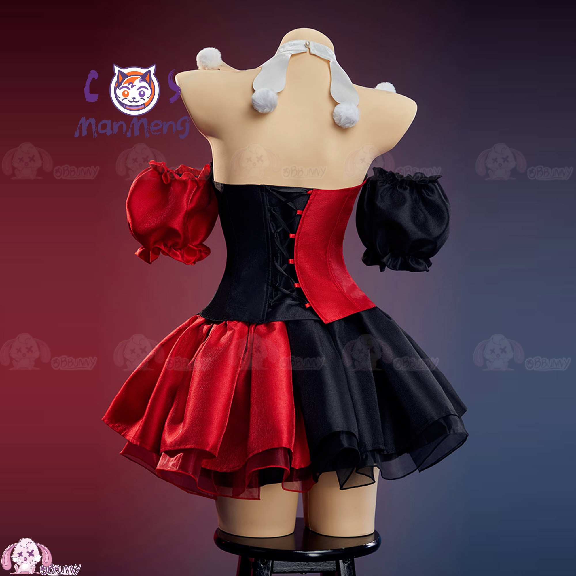 Anime Cosplay Lolita - Yeni Palyaço Gotik Lolita Bel Eteği