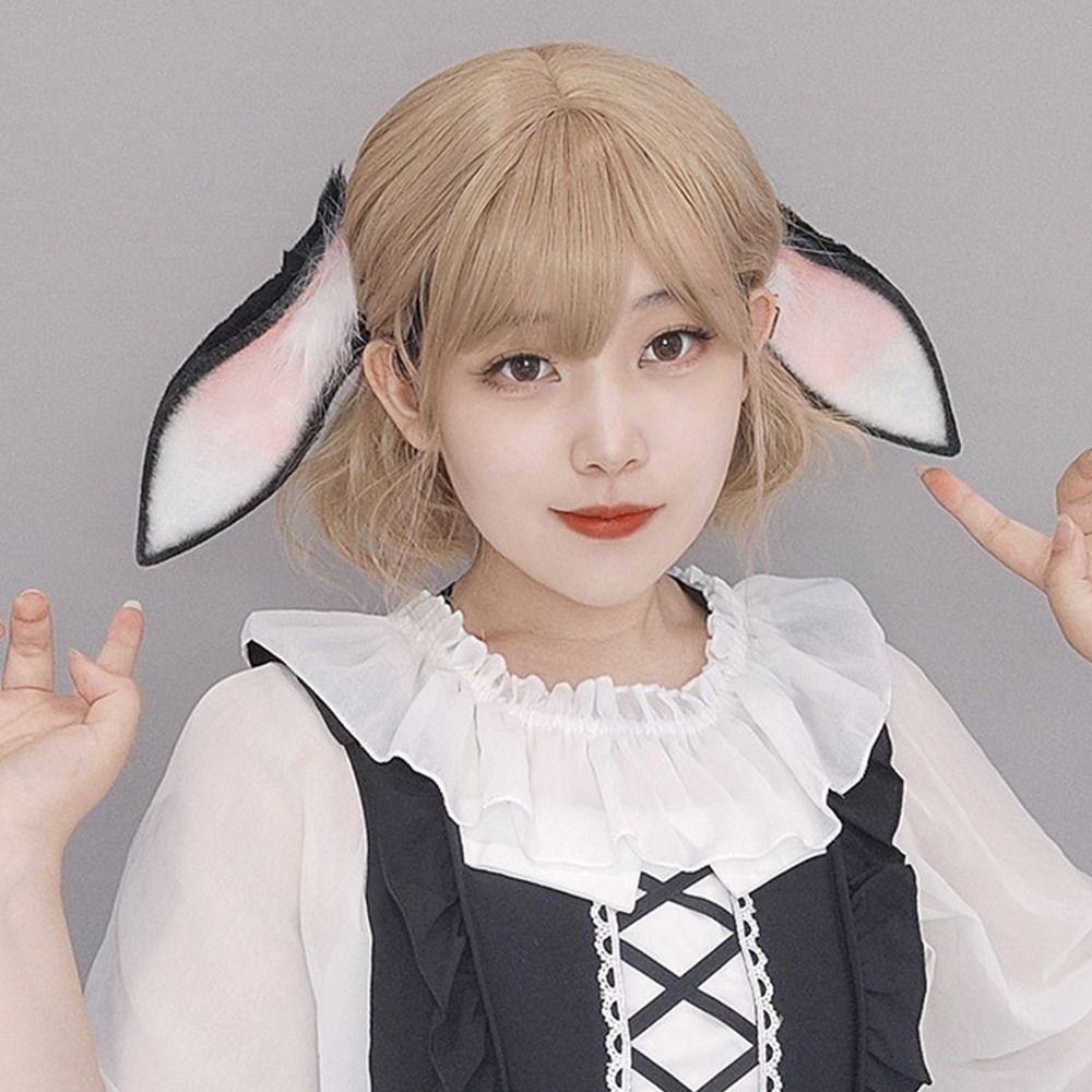 Anime Cosplay Girl Photo - Anime Tavşan Kulakları Düşük Kulaklı Tavşan