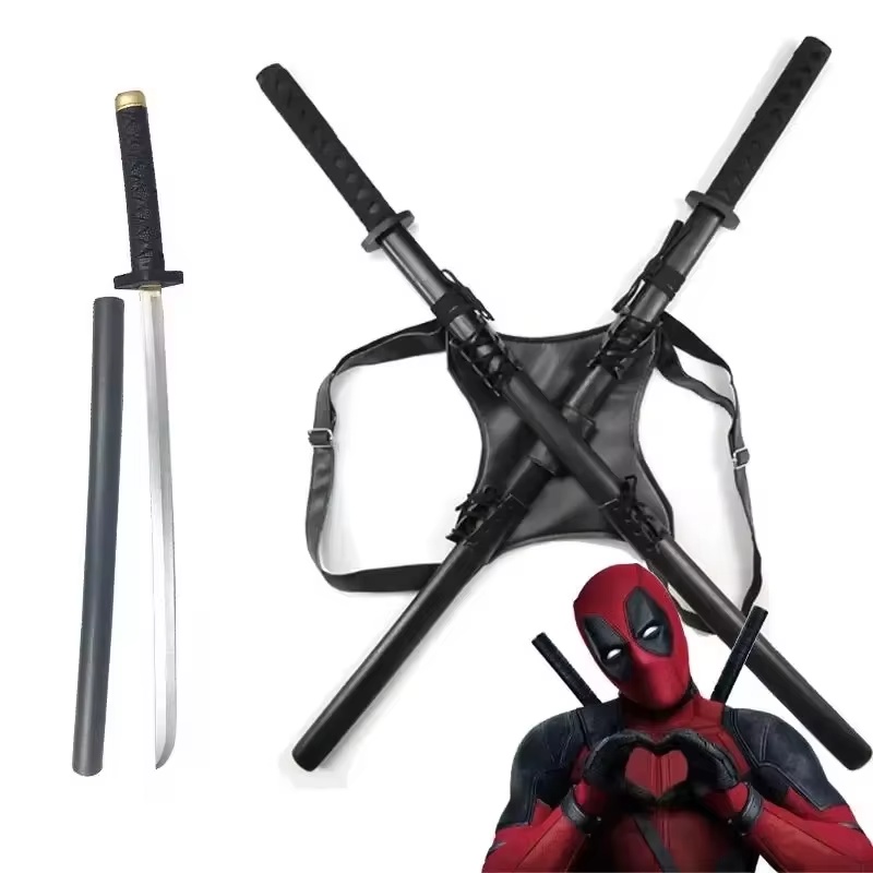 Anime Cosplay Katana - 2025 Yeni 61cm Deadpool Katana PU