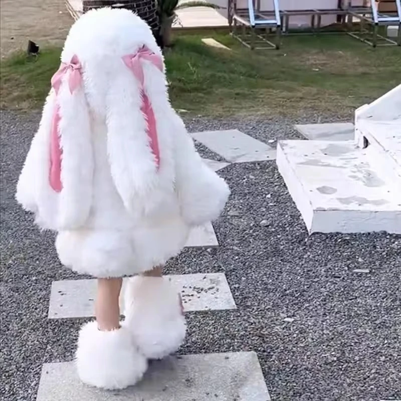 Cosplay Anime Bunny Girl - Kızlar Güzel Karikatür Peluş Tavşan Cosplay