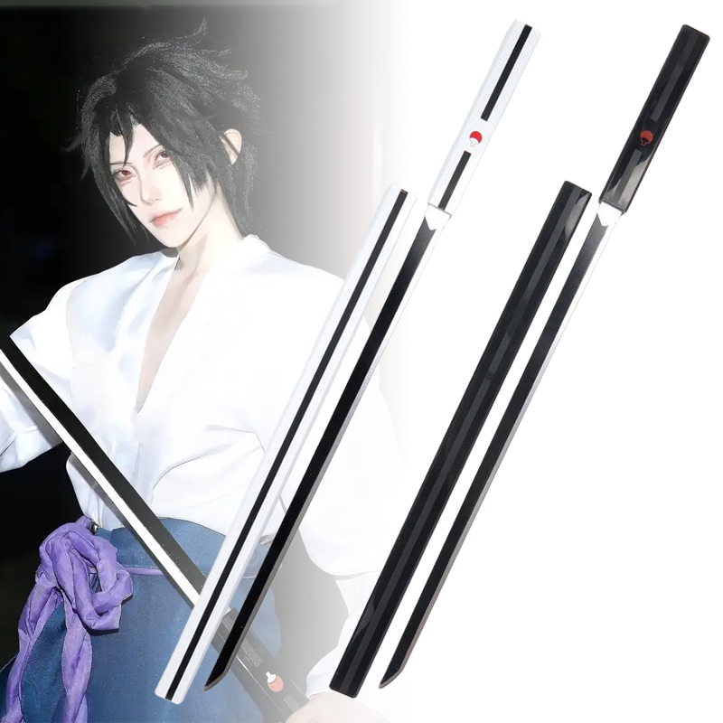 Anime Cosplay Katana - 40 inç Uchiha Sasuke Katana Ahşap