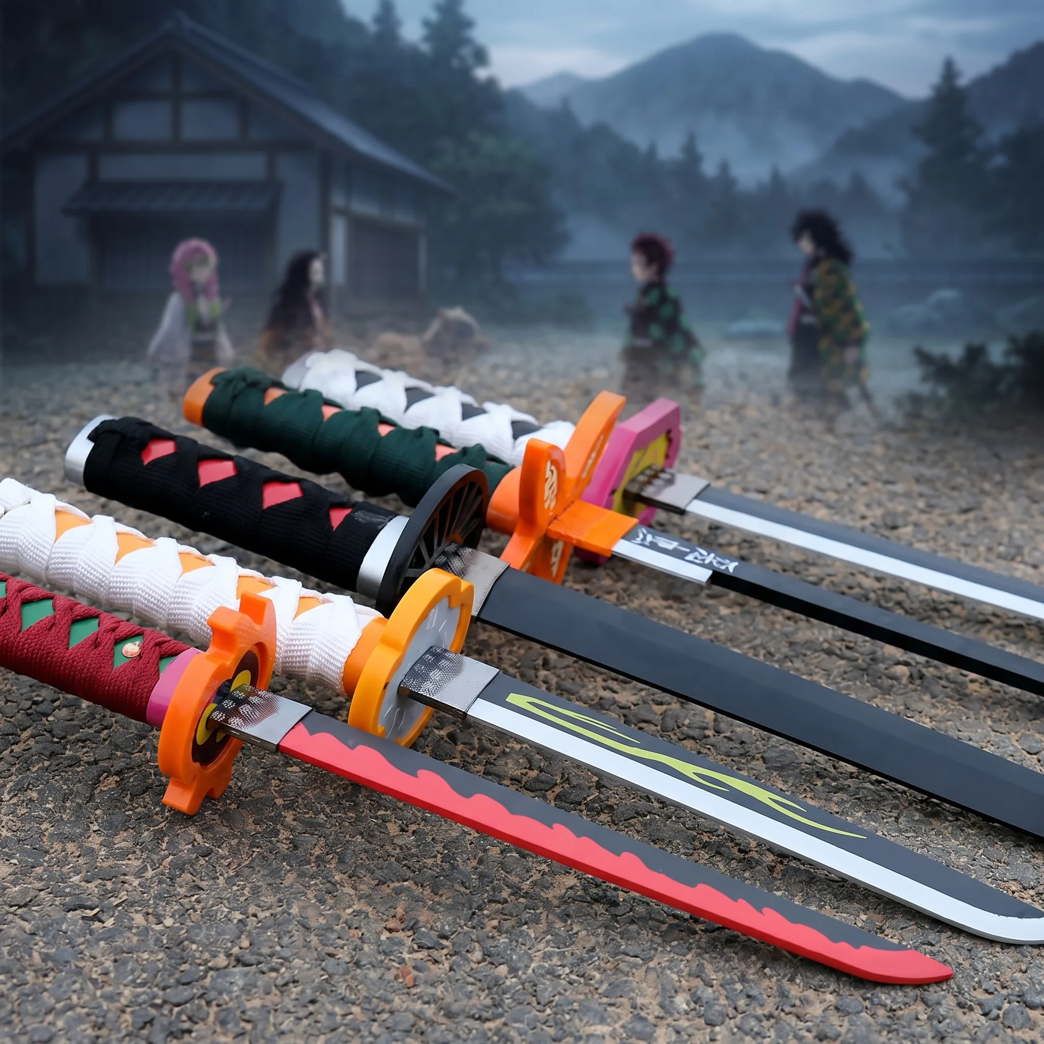 72 104cm Demon Slayer Katana T - Anime Cosplay Katana incelemesi ve fiyatı