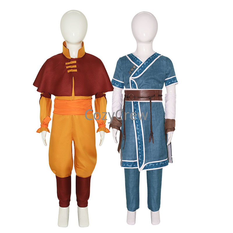 Cosplay Kostüm Aang Katara Tam - Anime Cosplay Netflix incelemesi ve fiyatı