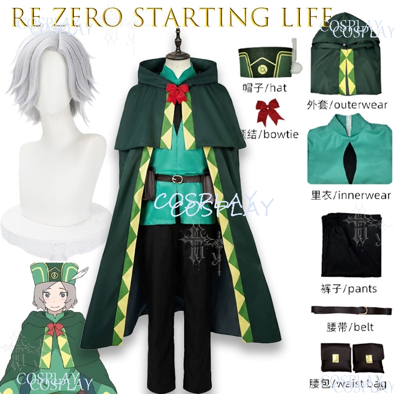 Re Zero Otto Suwen Cos Cloak B - Anime Cosplay Outfits Male incelemesi ve fiyatı